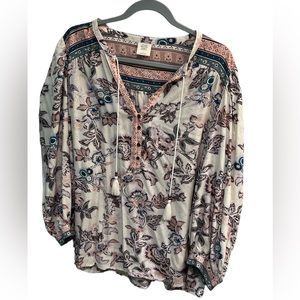 NWOT Good Hart (Matilda Jane) Floral Blouse ~ Size Large